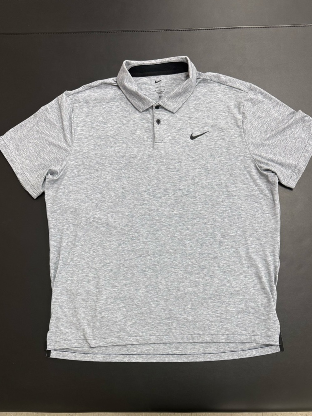 Nike Men’s Grey Dri-FIT Polo Shirt. Size XL